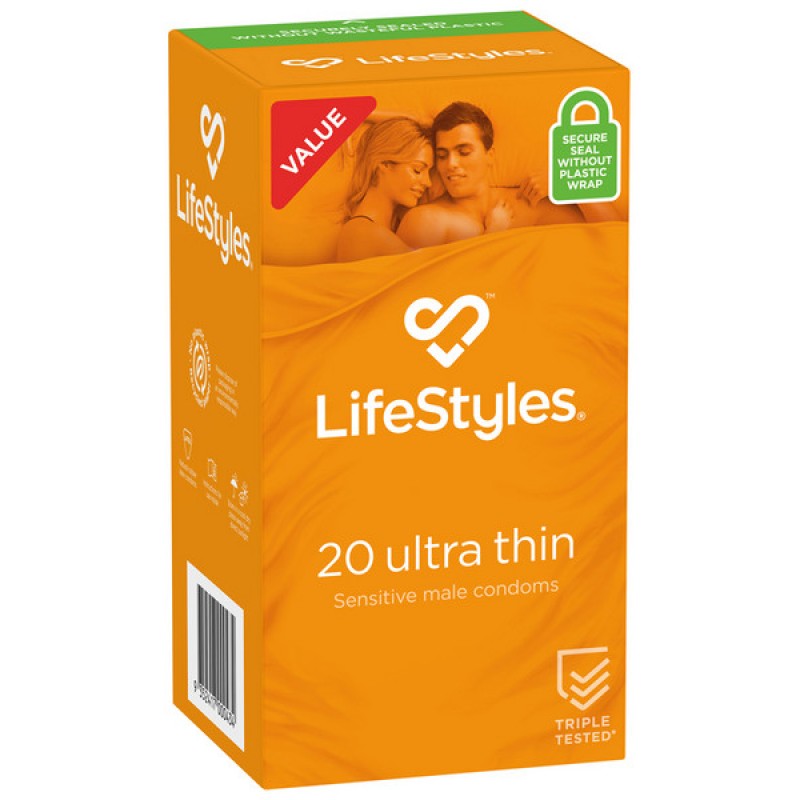 LifeStyles ULTRA THIN 20s Condoms 20 Pack